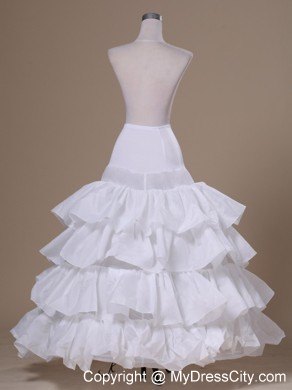 Ruffled Layers Ball Gown Taffeta For Prom Petticoats