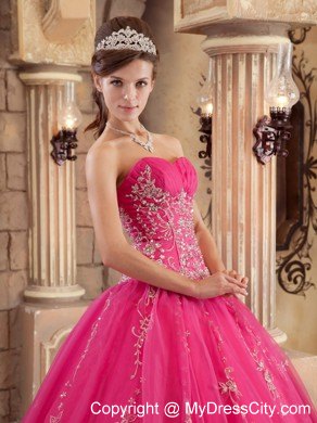 Famous Hot Pink Organza Beaded Sweet Sixteen Dresses