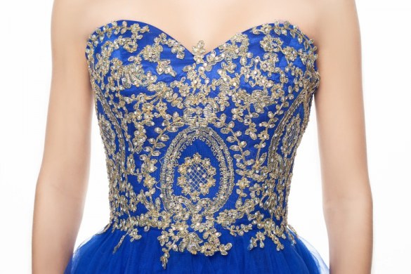 Nice Sleeveless Mini Length Beading and Embroidery Side Zipper Dress for Prom with Royal Blue