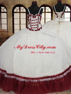 Modest Straps Sleeveless Beading Lace Up Vestidos de Quinceanera