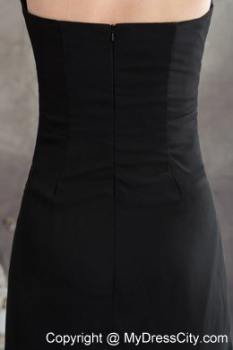 Sexy Black Halter Top Neck Long Beading Empire Prom Dress