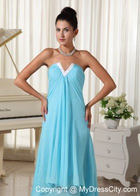 High-low Layered Chiffon Baby Blue 2013 Prom Homecoming Dresses