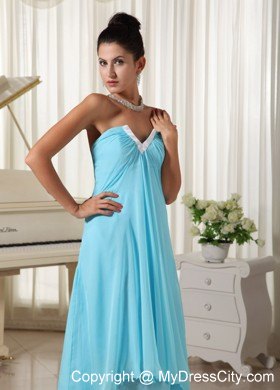 High-low Layered Chiffon Baby Blue 2013 Prom Homecoming Dresses