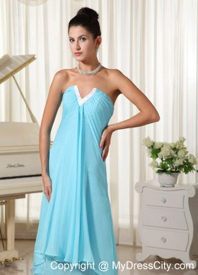 High-low Layered Chiffon Baby Blue 2013 Prom Homecoming Dresses