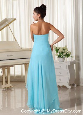 High-low Layered Chiffon Baby Blue 2013 Prom Homecoming Dresses