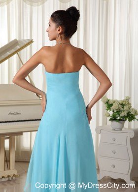 High-low Layered Chiffon Baby Blue 2013 Prom Homecoming Dresses