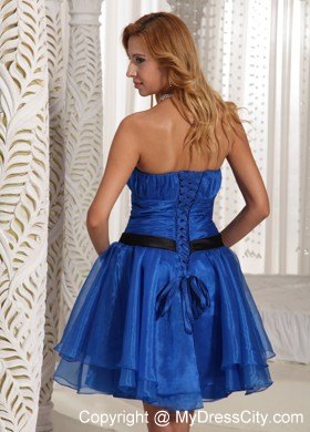 Peacock Blue Plus Size Prom Homecoming Dress Ruched Sweetheart