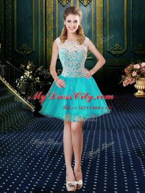 Shining Four Piece Sleeveless Zipper Floor Length Lace Quinceanera Dresses