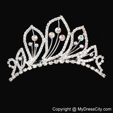 Beautiful Tiara With Shining Rhinestones