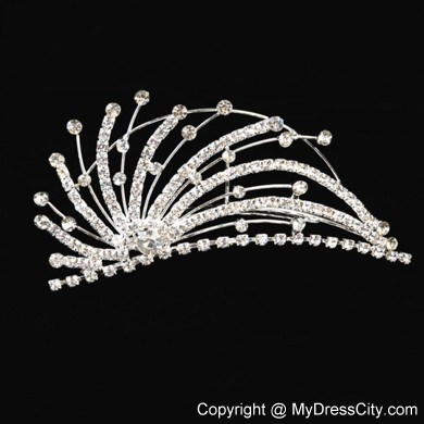 Fashionable Flower Girl Tiara With Rhinestones