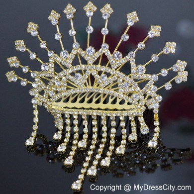 Classical Tiara With Rhinestones