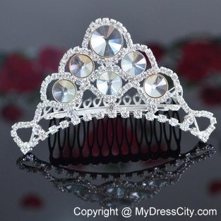 Custom Made Tiara With Beaded Decorate