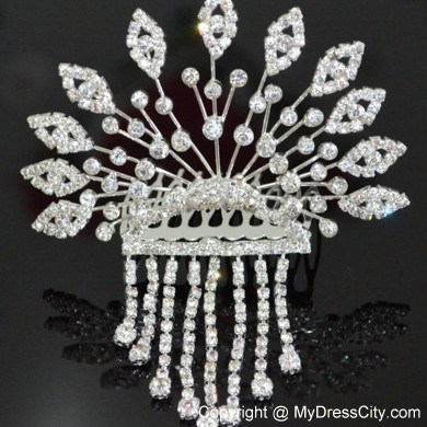 Luxurious Tiara With Rhinestone Adorned