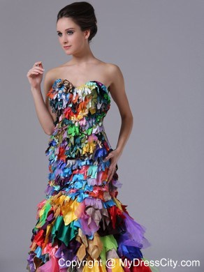 Multi-color All kinds of fabrics Sweetheart Mermaid Prom Dress for Girls