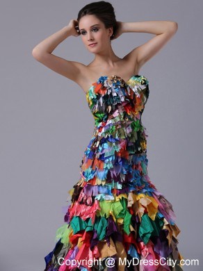 Multi-color All kinds of fabrics Sweetheart Mermaid Prom Dress for Girls