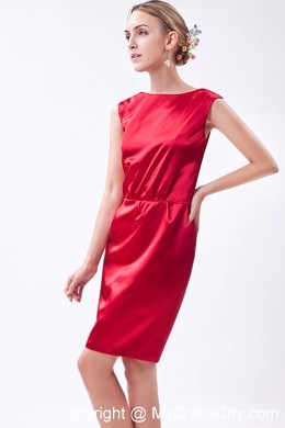 New Style Bateau Mini-length Taffeta Prom Dress for Women