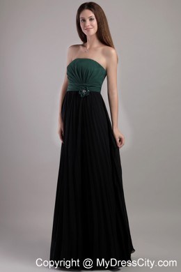 Strapless Hand Flowers Lace up Back Prom Dress Made by Chiffon