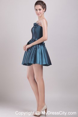 Bowknots Strapless Mini-length Taffeta Cool Back Dress for Prom