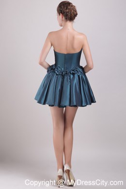 Bowknots Strapless Mini-length Taffeta Cool Back Dress for Prom