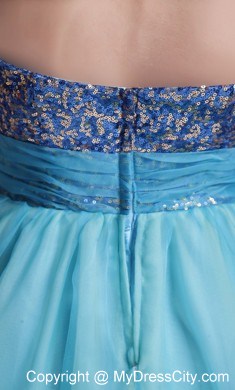 Organza Sweetheart Handle-made Flower sequin Prom Dress for Ladies