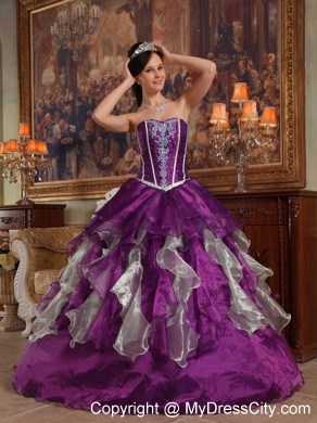 Eggplant Purple Taffeta Sweetheart 2013 Sweet 15 Dress in party