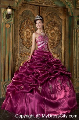 Pick-ups and Appliques appliques Spaghetti straps Quinceanera Dress