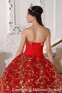 Red Special Fabric 2013 Sweet 16 Dress Ruched Bodice on Sale