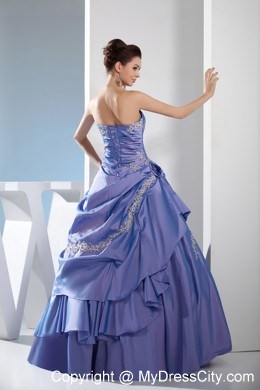 2013 cheap Strapless Appliques Quinceanera Gowns with Taffeta