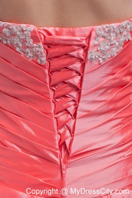 Cheap A-line Watermelon Red Pick-ups 2013 Quinceanera Dress