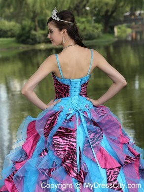 Luxurious Multi-color Ruffles Quinceanera Dress For Sweet 16 2013