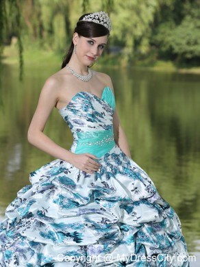 Fashionable Multi-color Quinceanera Dress with Sweetheart Ruffles