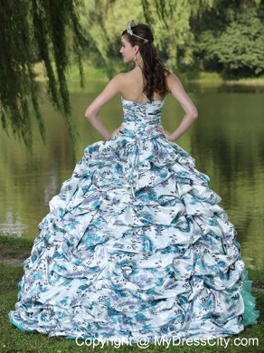 Fashionable Multi-color Quinceanera Dress with Sweetheart Ruffles