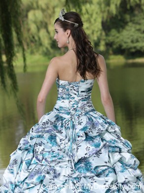 Fashionable Multi-color Quinceanera Dress with Sweetheart Ruffles