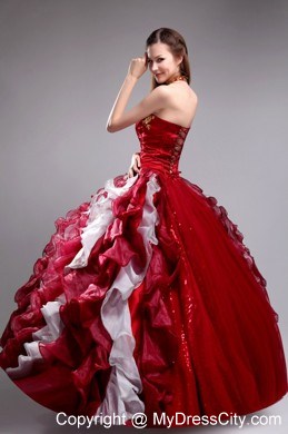 Multi-color Halter Ruffles Sweet 16 Dress Appliques in party