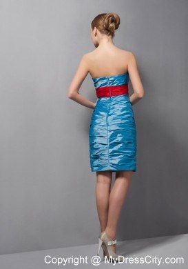 Sweetheart Belt Mini-length Taffeta Mother Of The Bride Dress with Jacket