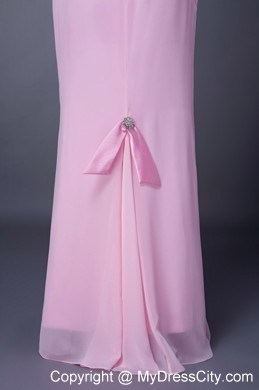 Straps Beading Chiffon Floor-length Jacket Mother Of The Bride Dress