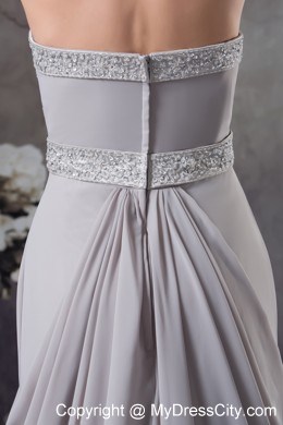 Beading Pick-ups Brush Train Mother of the Bride Dress with Sash and Jacket