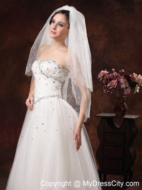 Two-Layers Embroidery Tulle Stylish Wedding Veils