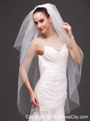 Three-tier Tulle Drop Veil For Wedding On Sale