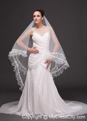 Two-tier Organza Bridal Veil On Sale