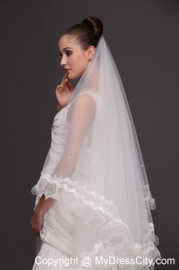 Two-tier Organza Bridal Veil On Sale