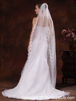 One-tier Tulle Cathedral Veil For Wedding