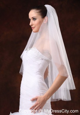 Three-tier Tulle Fingertip Wedding Veil