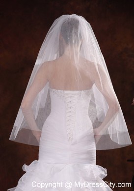 Three-tier Tulle Fingertip Wedding Veil