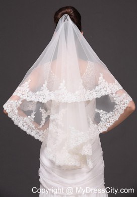 Lace Tulle Popular Bridal Veils For Wedding