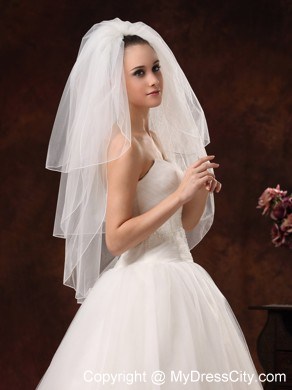 Beautiful Organza and Three-tier Veil For Wedding