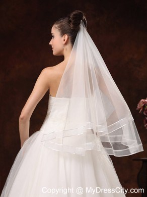 Two-tier Pretty Organza Veil For Wedding