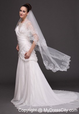 Lace Popular Tulle Bridal Veil For Wedding