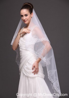 Lace Tulle Fashionable Bridal Veil For Wedding