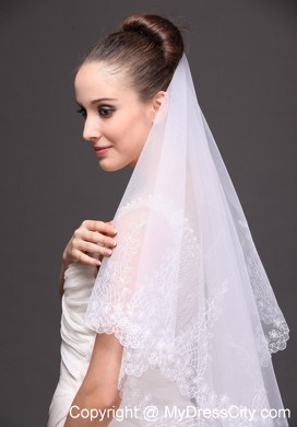 Lace Tulle Fashionable Bridal Veil For Wedding